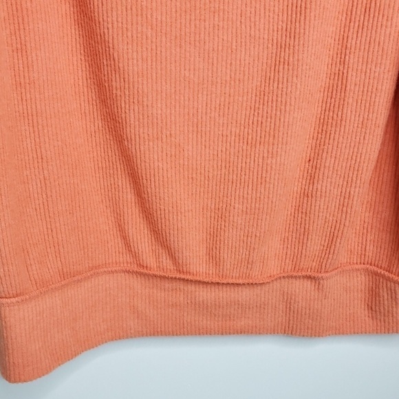 Free People Main Squeeze Hacci Knit Salmon Orange Sweater Size XS - Picture 4 of 6